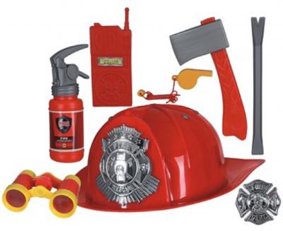 O47153 rot Kinder-Set Feuerwehr mit Helm - 0