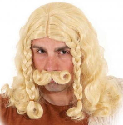 O32039 Wikinger-Gallier-Römer-Babaren Perücke mit Bart - 2