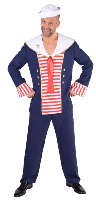M217211 blau Herren Matrosen-Mariene Kostüm-Uniform - 0