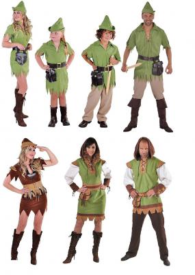 M212027 Jungen Robin Hood grün Jäger Kostüm - 1