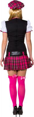 O9423 pink-kariert Damen Schottenkostüm Schottin - 8