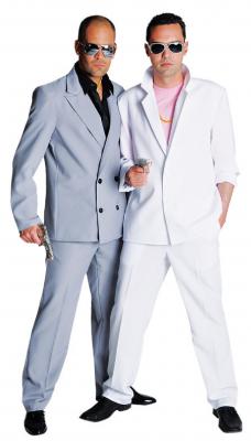 M210252 grau Herren Miami Vice Anzug-Kostüm Bodyguard - 1