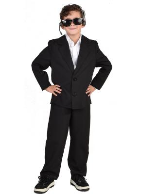 M207030 schwarz Kinder Junge Bodyguardkostüm Bodyguardanzug - 1