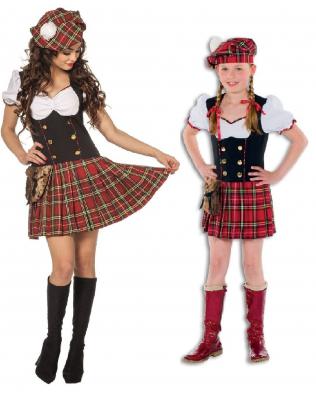 L3300500-A Herren Schottenkostüm rot-weiß-schwarz Luxus - 2