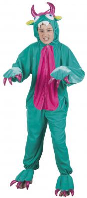 B88044 grün-lila Kinder Junge Mädchen Damen Herren Monster Kostüm - 1