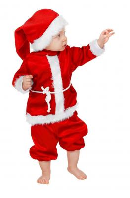 W663 Nikolaus Baby Weihnachtsmannkostüm - 0