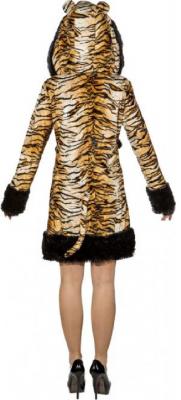 O9900-42-44 bunt Sexy Damen Tiger Kleid Kostüm Gr.42-44 - 2