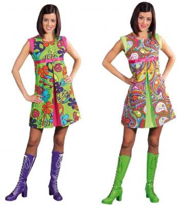 M209904-105-A Damen Hippiekleid Flower Power - 1