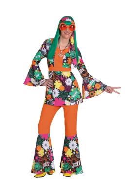 O9681 Hippie Kostüm Anzug Flowerpowerkostüm Partykostüm - 0