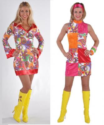 M212161-A Damen Hippie Disco Kostüm - 1