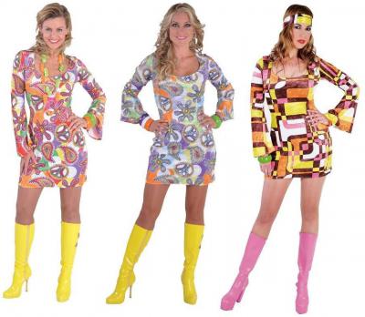 M212150-132-A bunt Damen Hippie Hippykleid - 1