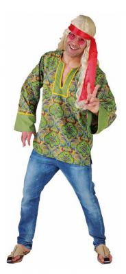 M214225-A grün Herren Hippyhemd Partyhemd - 0