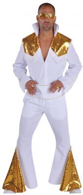 M212235-A weiß-gold Herren Anzug Rockstarkostüm