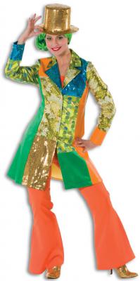 L3200230 Damen Disco Pailettenmantel