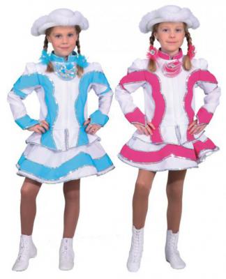O5194 türkis-weiß Kinder Funkemariechen-Tanzmariechen Kostüm-Uniform - 2