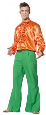 L330026D grün Herren Schlaghose Discohose Hippiehose - 1