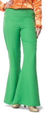L320026D grün Damen Schlaghose Discohose Hippiehose - 0