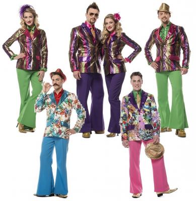 L320026K lila Damen Schlaghose Discohose Hippiehose - 2