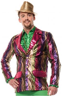 L3302050 pink-bint Herren Jackett Discojacke Hippiejacke - 0