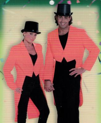 R3220-A orange Damen Frack Partyfrack