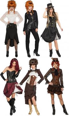 O9511 Damen Kurzjacke Steampunkjacke - 3