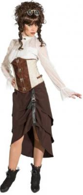 O9266 creme-braun Damen Korsage Unterbrustkosage - 0