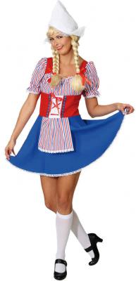 O9359 Damen Hollandkostüm Holländerin Kleid kurz - 0