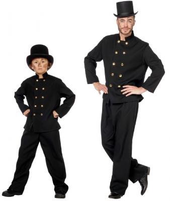 W5718 Herren Schornsteinfegerkostüm Kamienfegerkostüm - 1