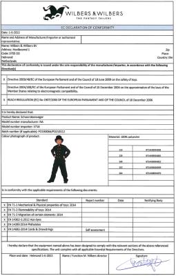 W3718 Kinder Mädchen Junge Schornsteinfegerkostüm - 4