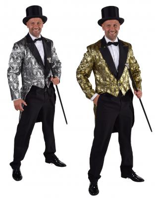 M216243-90-A gold Herren Theater Frack Brokat - 1