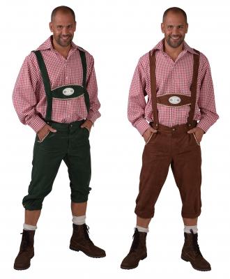 M212210-19 grün Herren Tiroler Hose Bayern Trägerhose - 1