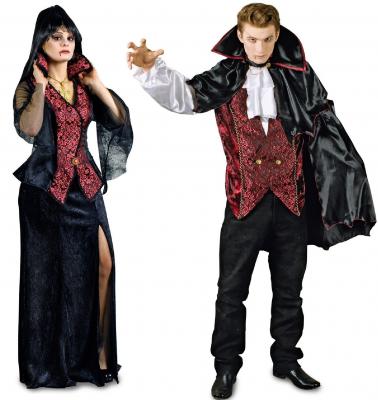 K31250682 schwarz-rot Herren Vampirkostüm Hexer - 2