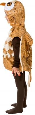 O5452 braun Kinder Eule Eulen Weste Kostüm Eulenkostüm - 1