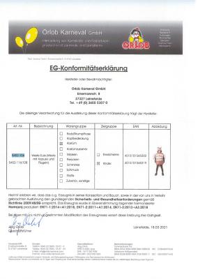 O5452 braun Kinder Eule Eulen Weste Kostüm Eulenkostüm - 3