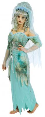 K31250606 lind-grün Damen Zombiekleid Meerjungfrau - 0