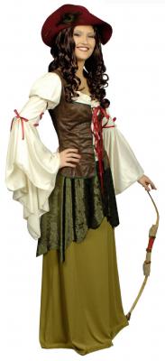 K31250603 Damen Maid Marian Robin Hood Kostüm - 0