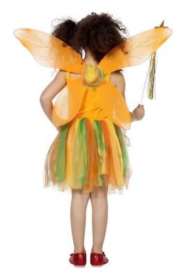 W3265 gelb-orange Kinder Waldfee Mädchen Elfenprinzessin - 1