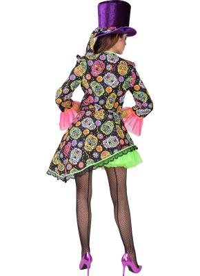 M218156-XXL Mexican Skull Damen Frack Tag der Toten Gr.XXL - 2