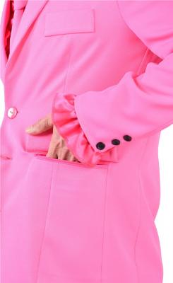 M218287-4 pink Herren Anzug Smoking Sakko Hose und Krawatte - 1