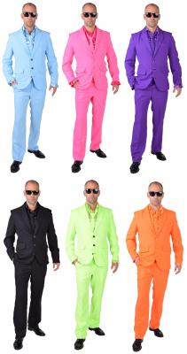 M218287-22 neon-grün Herren Anzug Smoking Sakko Hose und Krawatte - 3