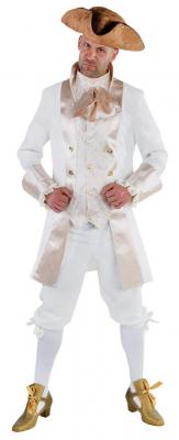 M213208 weiß-beige Herren Barockkostüm Rokoko Anzug