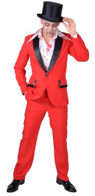 M218260 weiß-rot Herren blutiges Hemd Dokter Zombie Kostüm - 1