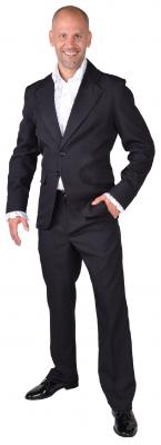 M218293-2 schwarz Herren Sakko-Jackett Discojackett - 0