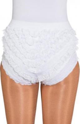O40066-XXL-XXXL weiß Damen Spitzenhose-Rüschenhose für Mariechenkostüm Gr.XXL-XXXL - 2