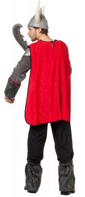 L3301470 schwarz rot Herren Barbaren Kostüm Wikinger - 2