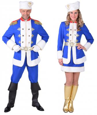 M218234 blau-weiß Herren Kosaken Kostüm Kosake - 1