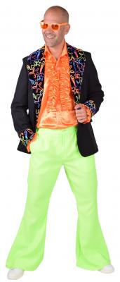 M218292-S schwarz multi fluor Herren Sakko-Jacket Discojackett Gr.S - 1