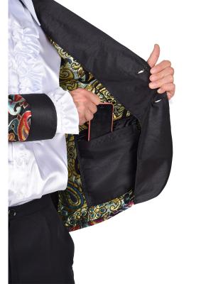 M218288-S Mexican Skull Herren Anzug mit Totenköpfe Tag der Toten Gr.S - 1