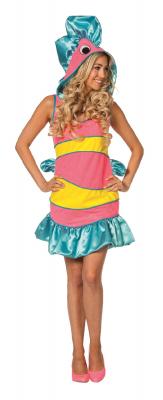 L3202281 bunt Damen Clownfisch Fischkleid - 0