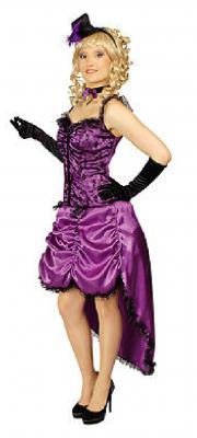 K31250584 lila Damen Saloonlady Cowgirlkostüm - 1